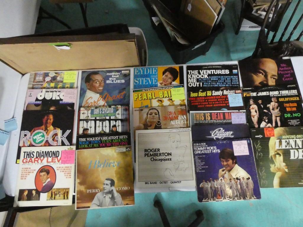 Lot of Vinyl LP Record Albums including The Ventures, James Bond (1 of 5)