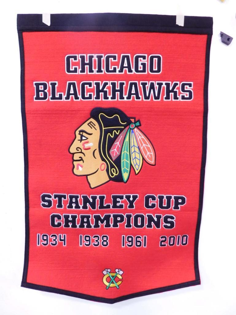 Chicago Blackhawks Stanley Cup Champions Felt Banner (1 of 3)
