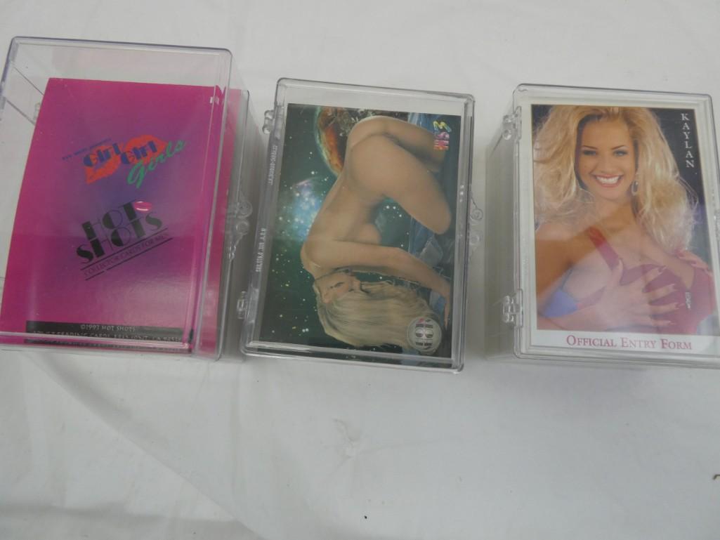 3 Sets of Adult Trading cards including Hot Shots (1 of 5)