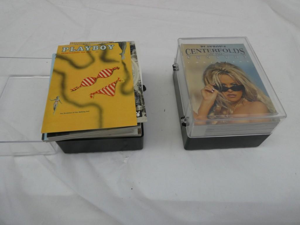 2 Sets of Playboy Adult Trading Cards - Centerfolds of the Century and Magazine Covers (1 of 5)