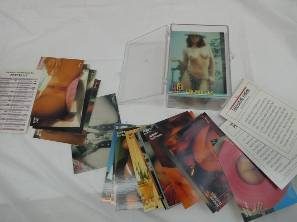 2 Sets of Penthouse Adult Trading Cards including Series One and Cover Girls (1 of 2)