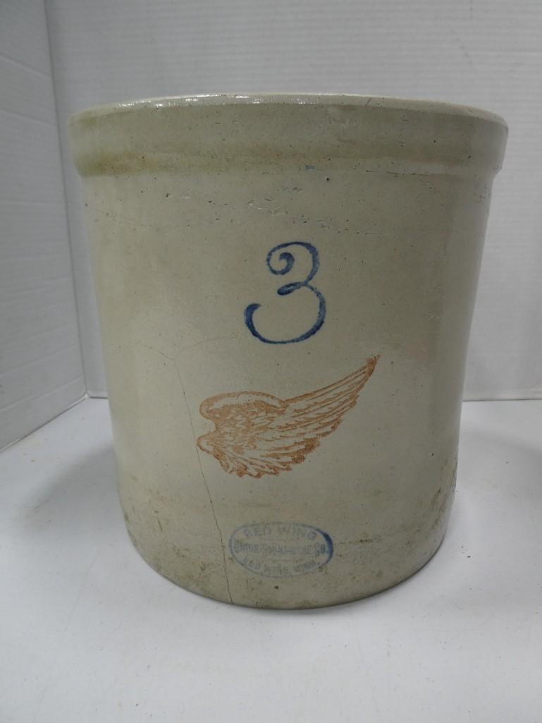 3 Gallon Red Wing Crock (1 of 5)