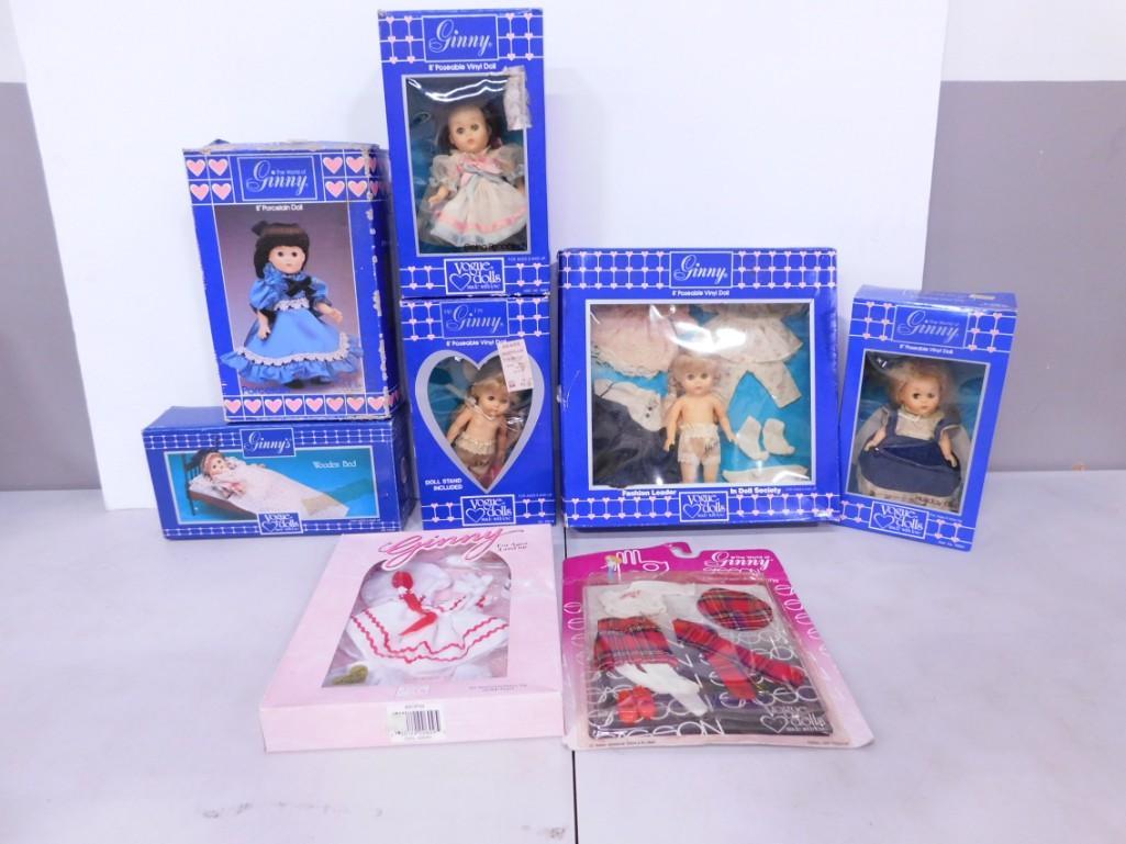 6 Ginny Dolls Plus 2 Extra Outfits or Fashions in Original Boxes (1 of 4)