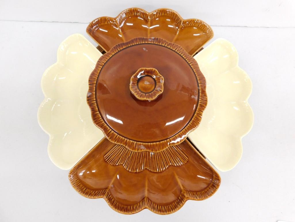 Calif USA Lazy Susan Snack Server Set (1 of 5)