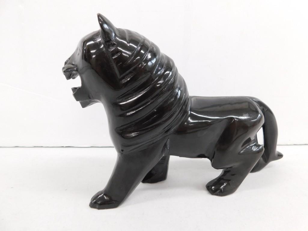 Carved Onyx Lion or Leo Vintage Mexico: Vintage carved onyx lion or leo made in Mexico