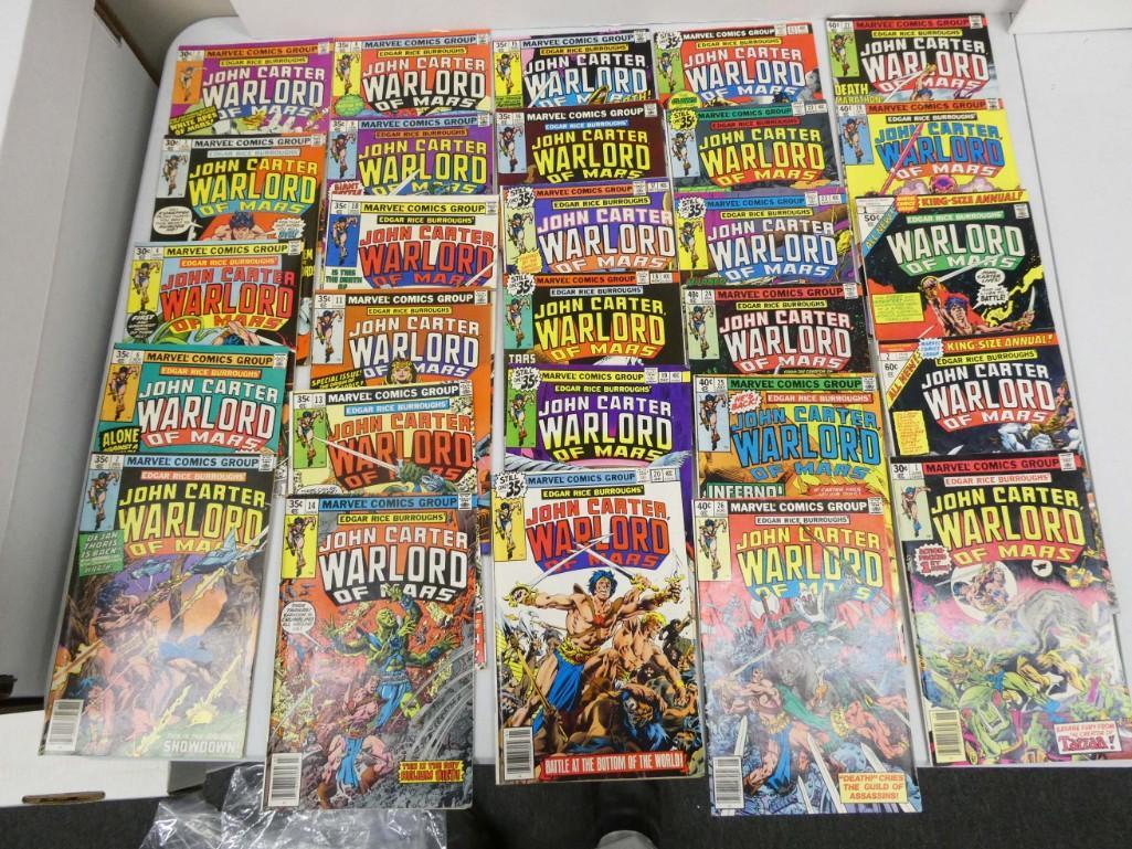 30 John Carter Warlord of Mars Comics Issues 1-28 plus 2 Annual Issues (1 of 3)