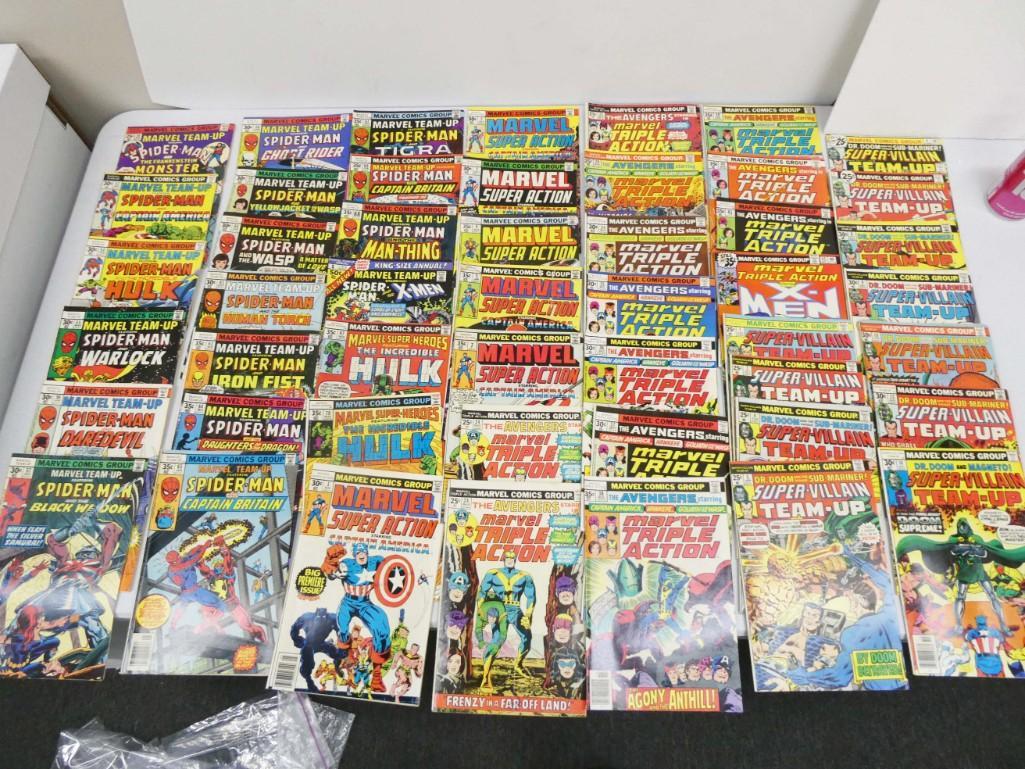 49 Marvel Team Comics incl Spiderman, Hulk, X-Men, etc (1 of 6)