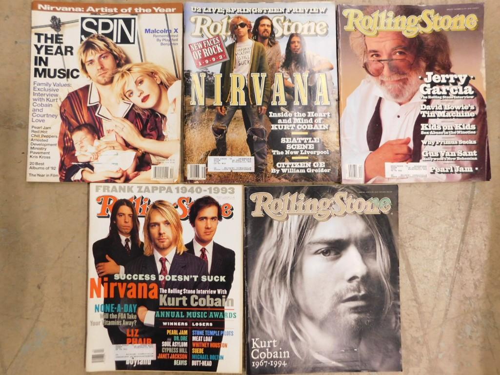 Lot of 5 Music Magazines with Nirvana and Jerry Garcia Covers (1 of 4)