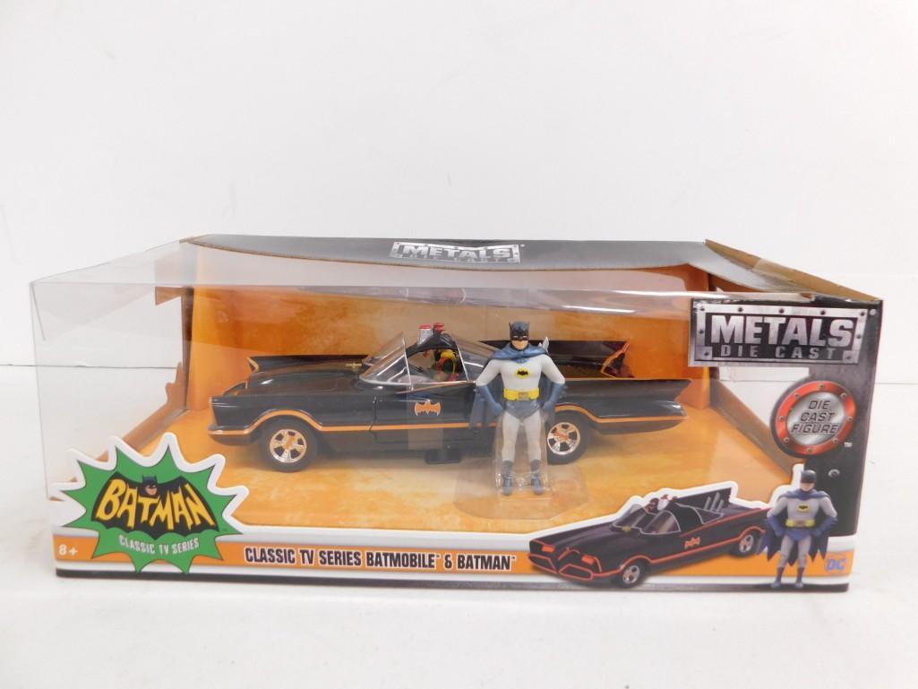 Batmobile and Batman Metals Die Cast New in Box: Batmobile and Batman Classic TV Series Metals Die Cast New in Box