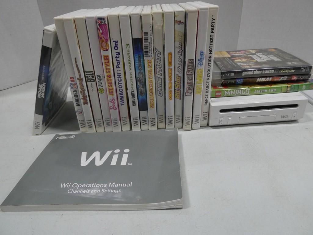 Nintendo Wii Lot including System and Games (1 of 4)