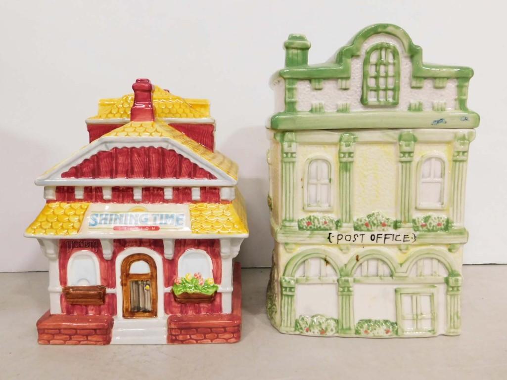 Schmid Shining Time Station Cookie Jar and Post Office Cookie Jar (1 of 10)