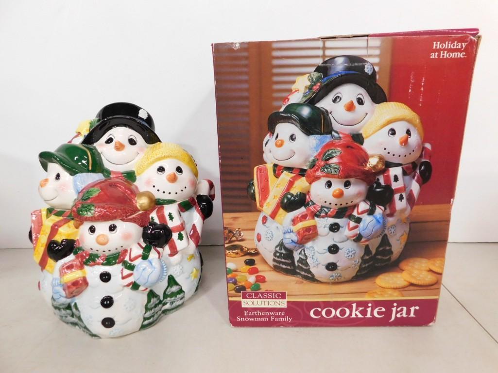 Snowmen Holiday at Home Cookie Jar in Original Box (1 of 6)