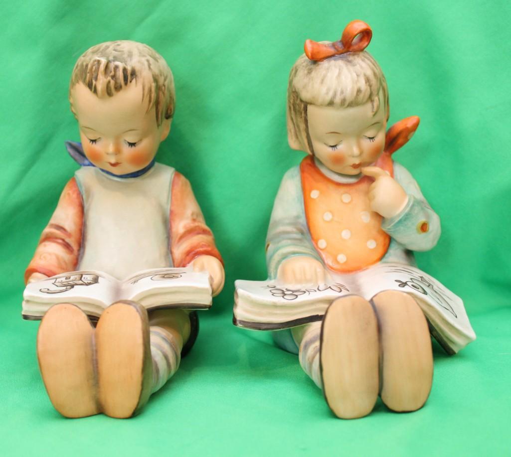 Goebel Hummel Bookworm Boy and Girl Figurines TMK 3 5.5" 14B and 14A (1 of 8)