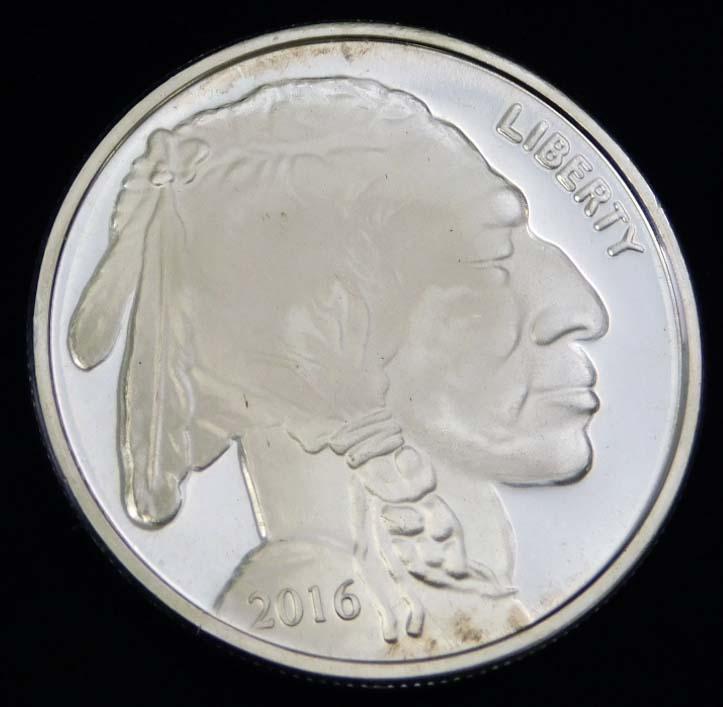 2016 Indian Head Buffalo 1 oz Silver Round (1 of 2)