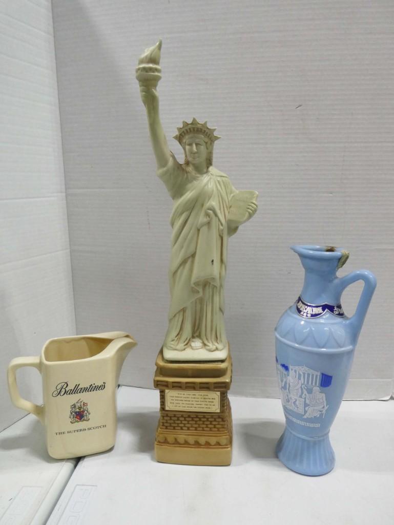 Ballantine's Pitcher and 2 Jim Beam Decanters EMPTY (1 of 7)