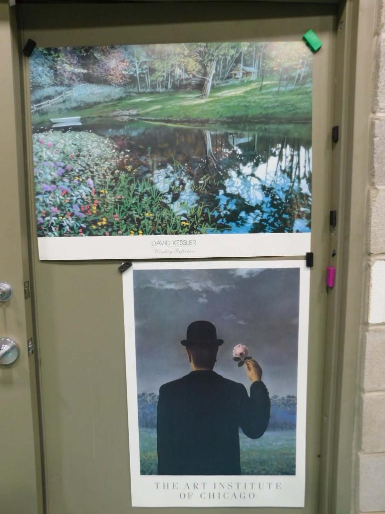 2 Art Gallery Posters incl David Kessler Winding Reflection and The Art Institute of Chicago: 2 Art Gallery Posters incl David Kessler Winding Reflection and The Art Institute of Chicago . 35.5"x27" and 25"x36"