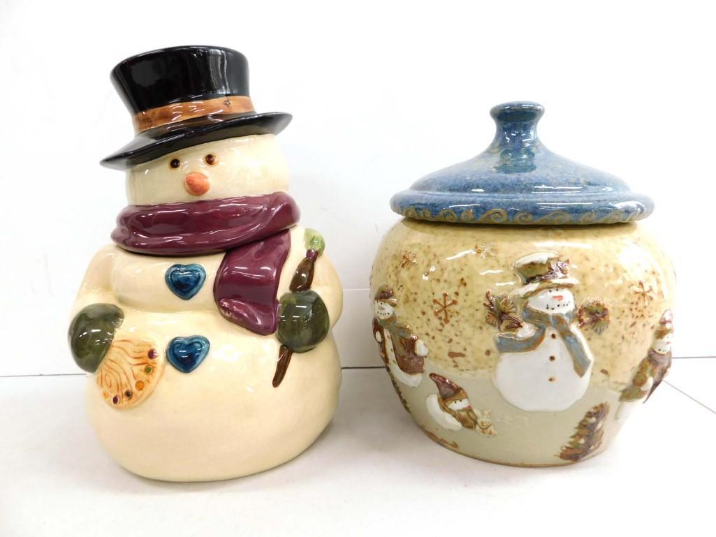 2 Snowman Cookie Jars (1 of 7)