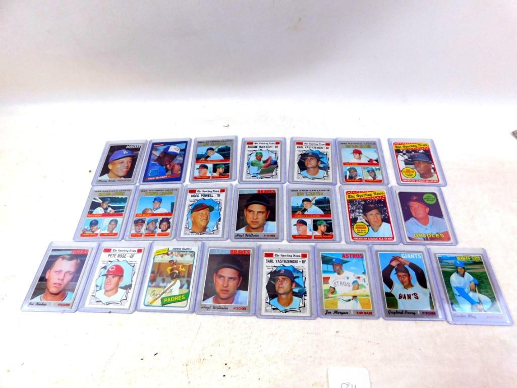 22 Mostly old baseball cards lots of all stars / HOF (1 of 6)