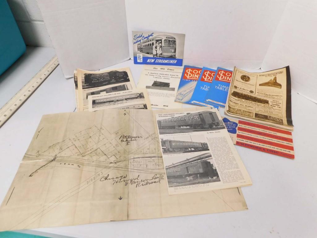 Vintage Train and Railroad Ephemera Lot (1 of 5)