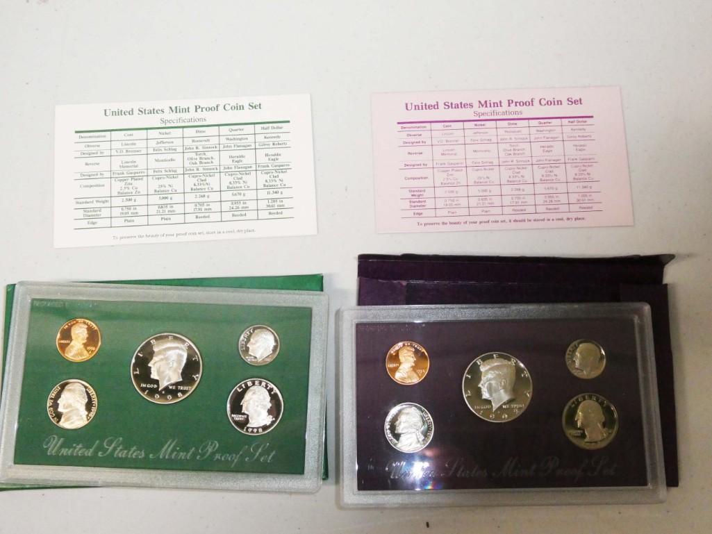 US Mint Proof Sets from 1992 and 1998 (1 of 6)