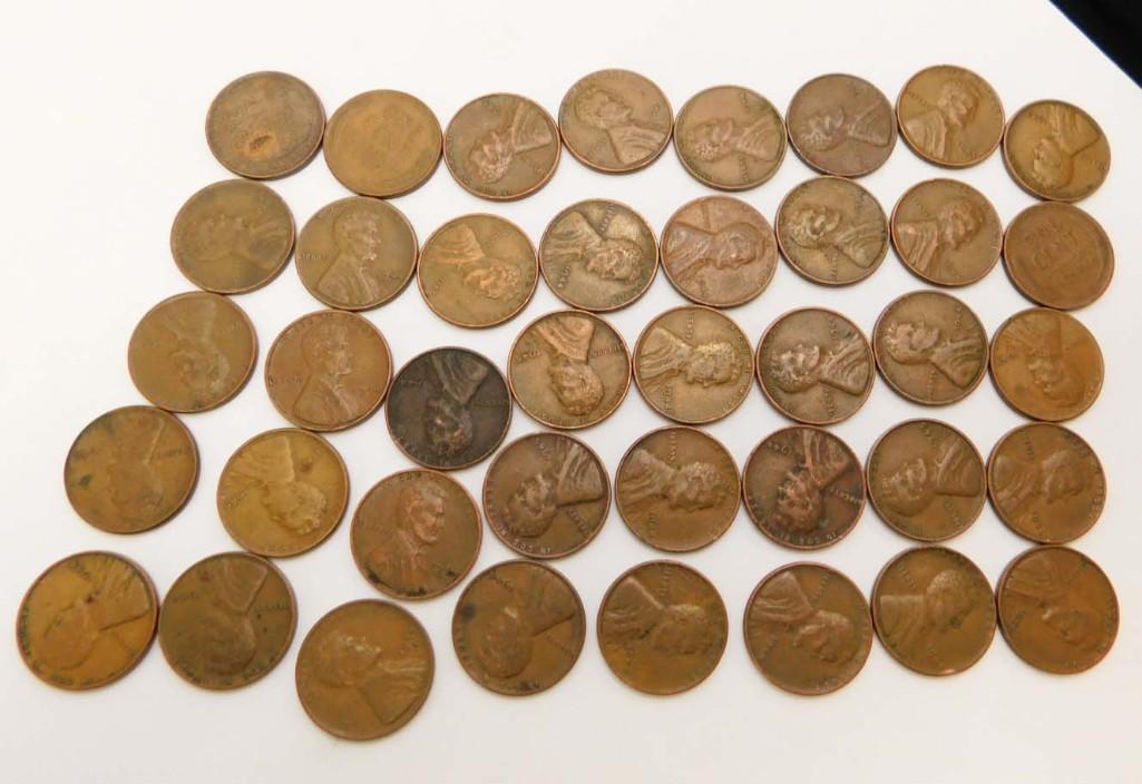 40 Lincoln Wheat Cent Pennies (1 of 6)