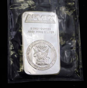 5 Troy Ounces Silver Bar Apmex Fine Silver