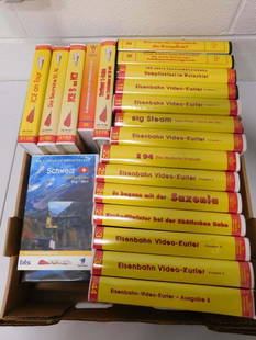 Lot of VHS Mostly About Railroads and Trains Most in German: Lot of VHS Mostly About Railroads and Trains Most in German