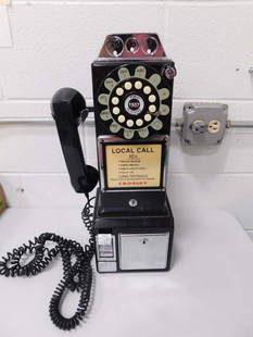 Crosley Retro Pay Phone Style Telephone Reproduction Phone: Crosley Retro Pay Phone Style Wall Telephone Reproduction Phone