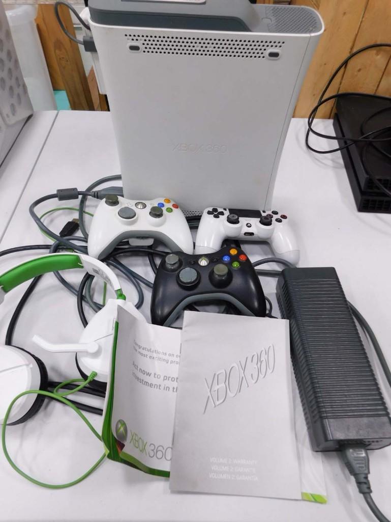 Xbox Lot including 360 controllers, wires, etc. (1 of 4)