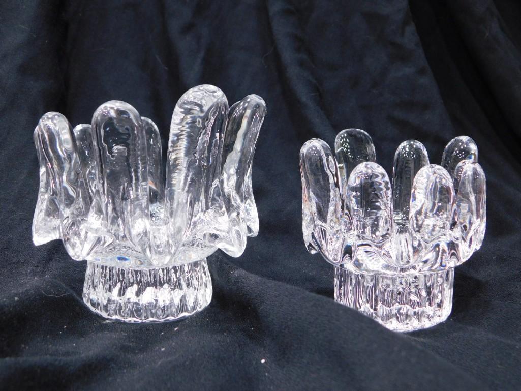 2 Crystal Candle Holders (1 of 4)