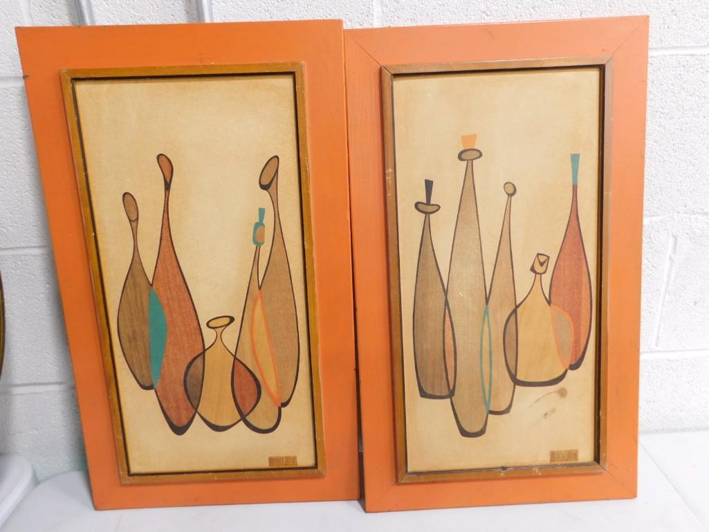 2 Robert Lyons Mid Century Mod Wall Art Pictures (1 of 7)