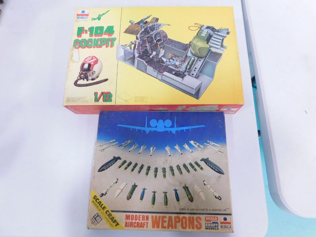 ESCI 1/12 Scale Model F-104 Cockpit Kit and Scale Craft 1/48 Scale (1 of 6)