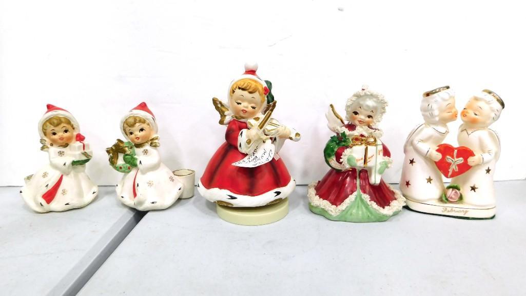 Vintage Christmas Figurines incl Napco , etc (1 of 8)