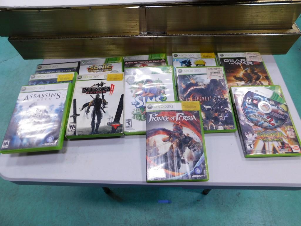12 XBox 360 Games incl Gears of War II, Halo 3, Spiderman, Prince of Persia, Sonic, etc (1 of 3)