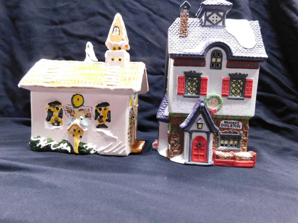 2 Dept 56 incl Early Country Church aka Wayside Chapel 1976-1979 and Neenee's Dolls and Toys (1 of 4)