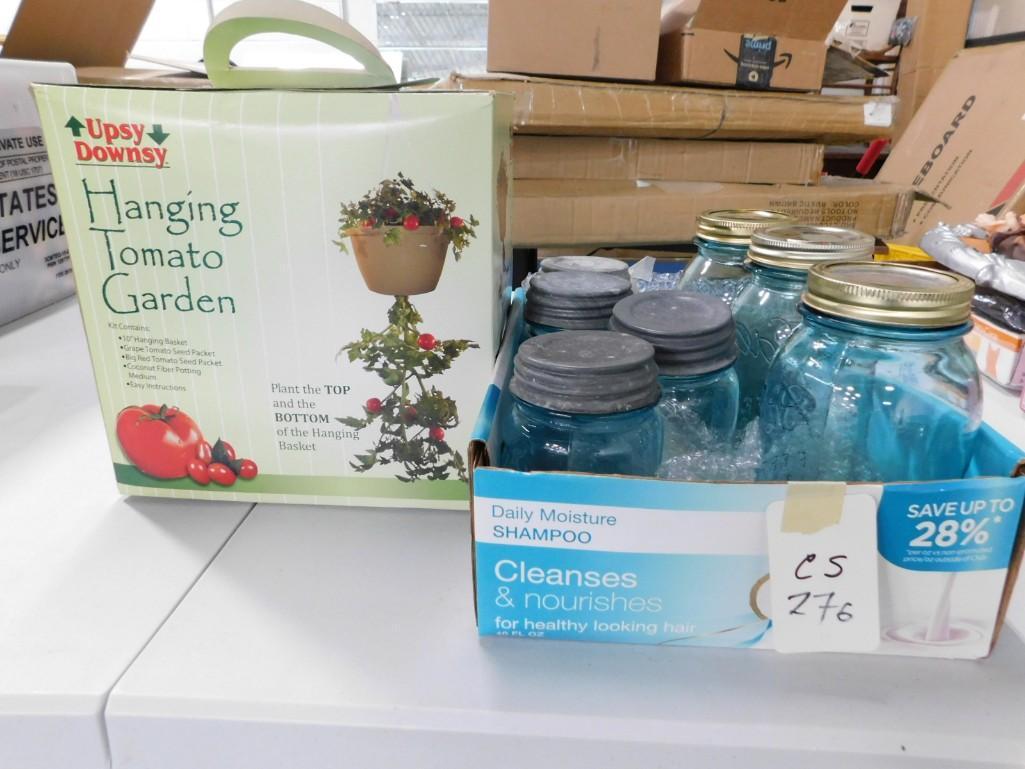 7 Blue Ball Jars incl 4 with Zinc Lids (1 of 7)