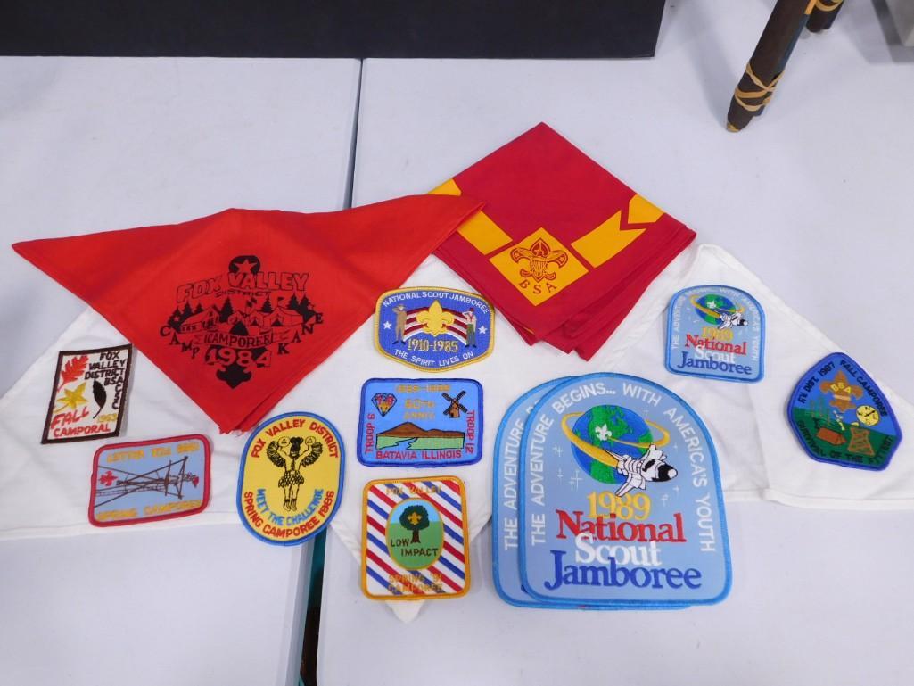 Lot of Boy Scout Patches and Neckerchiefs (1 of 3)