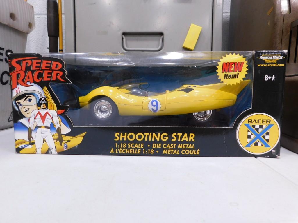 Speed Racer Shooting Star Die Cast Car 1:18 Scale Ertl American Muscle New in Box (1 of 2)