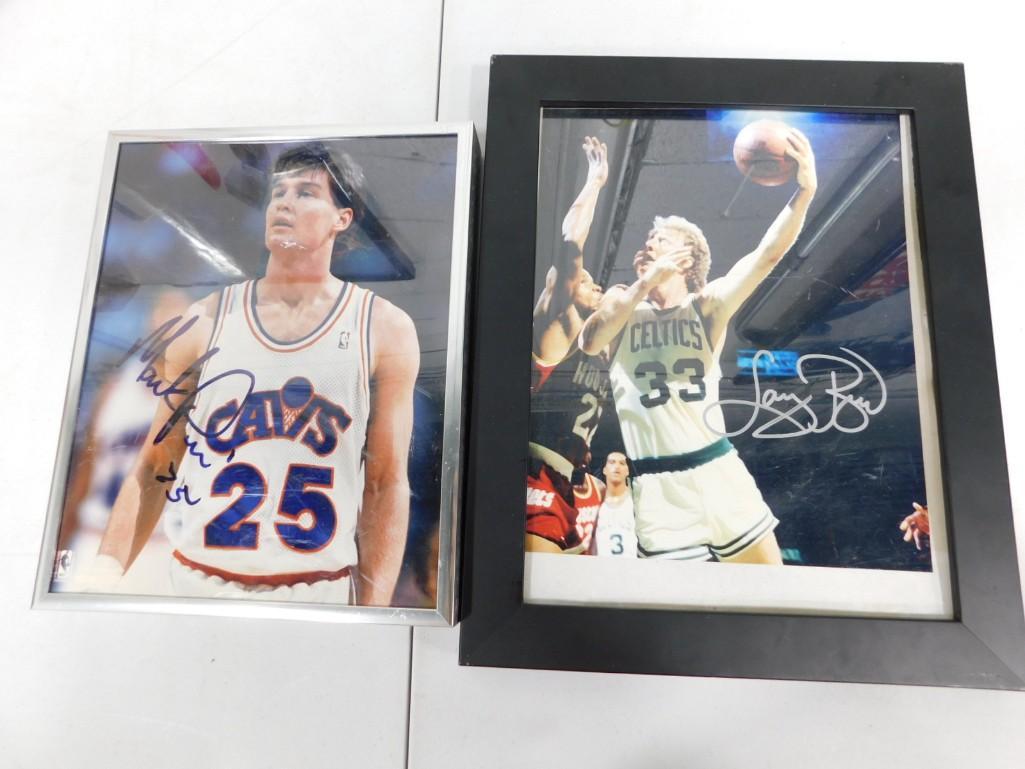 Framed Larry Bird Signed Picture and Framed Mark Price Signed Picture NO COAs (1 of 5)
