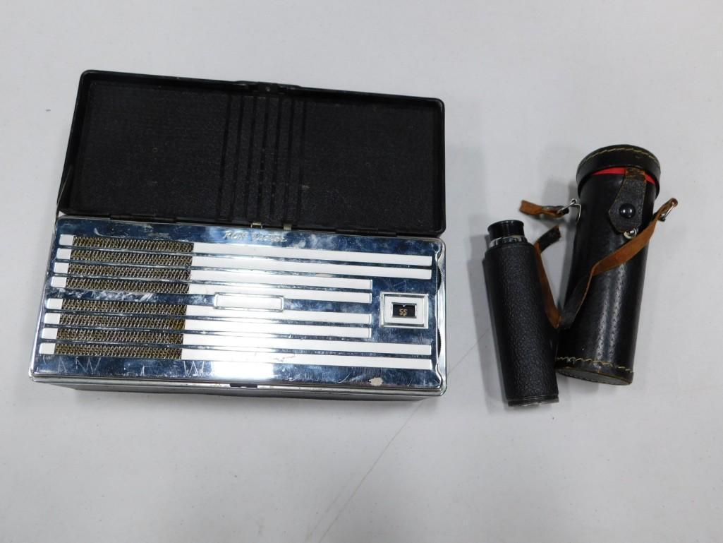 Vintage RCA Victor AM Radio Tube Type and a Vintage Mini Telescope (1 of 16)