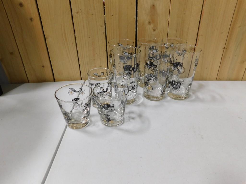 9 Vintage Libbey Curio Bar Glasses (1 of 4)