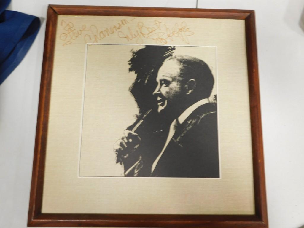 Framed Bob Hope Album Cover NO COA: Framed Bob Hope Album Cover NO COA says "to steve ch**** My Best, Bob Hope"