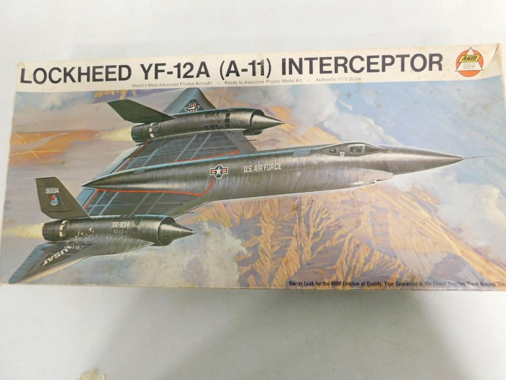 AHM Lockheed YF-12A (A-11) Interceptor Airplane Model Kit 1/72 Scale (1 of 3)