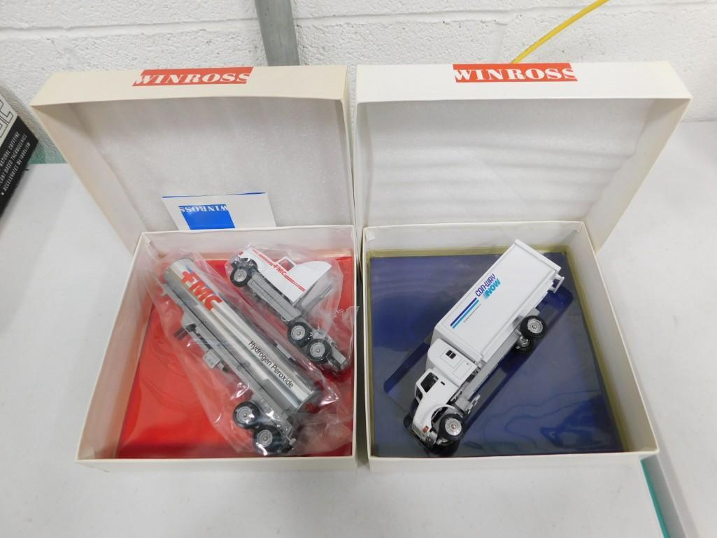 2 Winross Die Cast Model Trucks including Con-Way Now and FMC Hydrogen Peroxide 1:64 Scale (1 of 3)