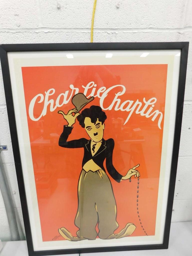 Roger Cartier Charlie Chaplin Framed Poster (1 of 4)