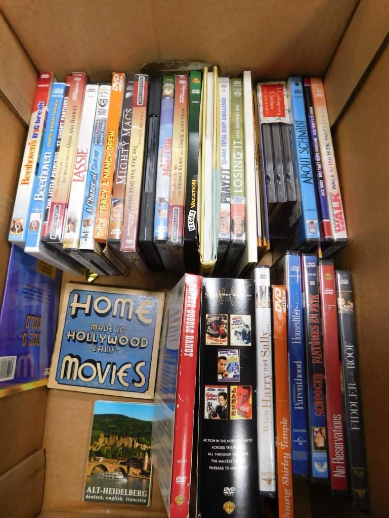 Lot of DVDs incl The Dick Van Dyke Show, Lassie, Ozzie and Harriet, etc and a Book (1 of 3)