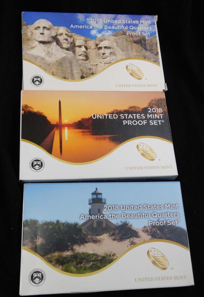3 US Mint Proof Sets (1 of 10)
