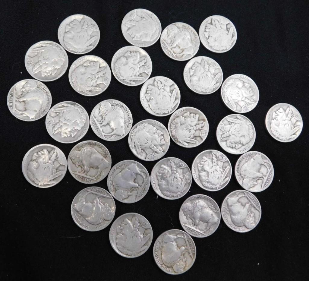 28 Indian Head Buffalo Nickels (1 of 4)
