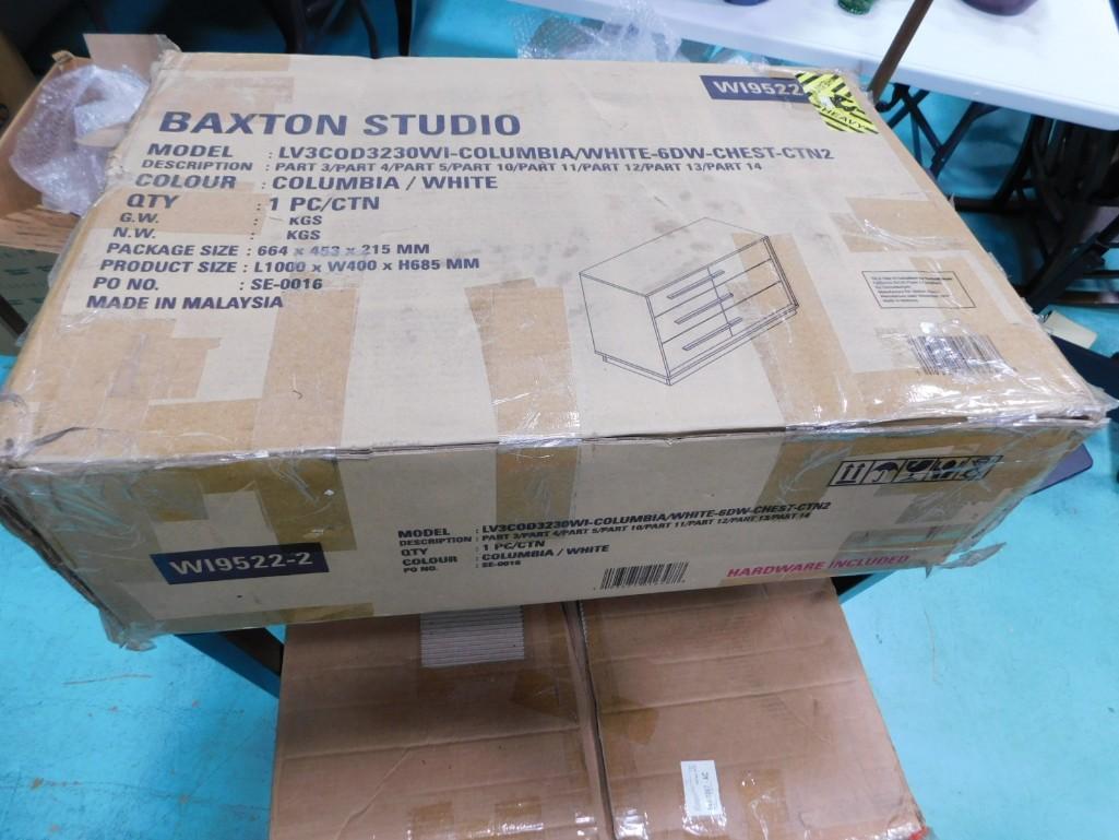 Baxton Studio White 6 drawer chest - new in box (1 of 3)