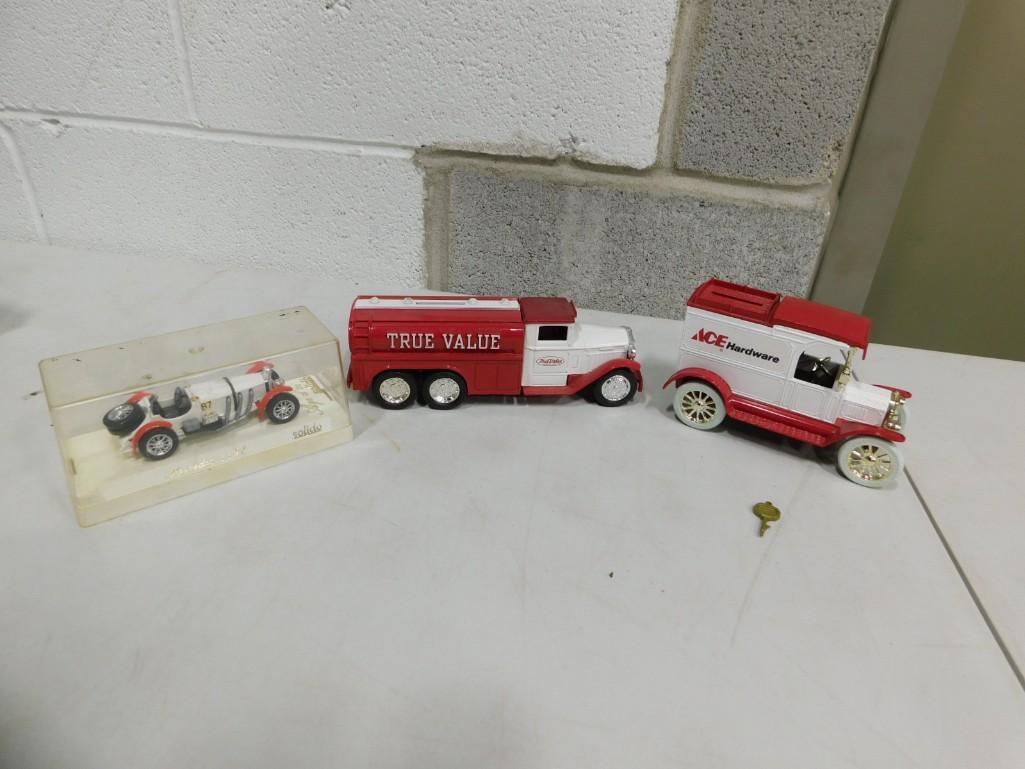 3 Diecast cars including True Value and Ace Hardware Banks (1 of 5)